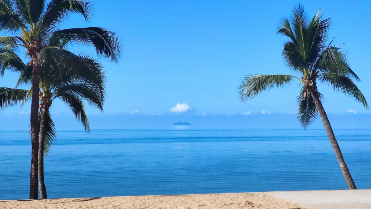 View of Jomtien beach, Thailand.